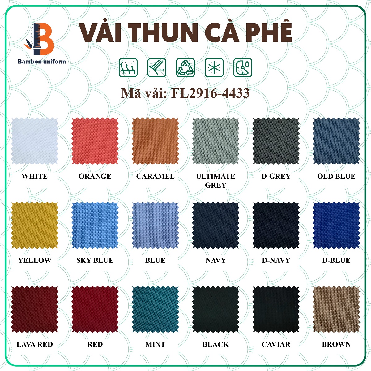 Vải thun cafe thoáng mát