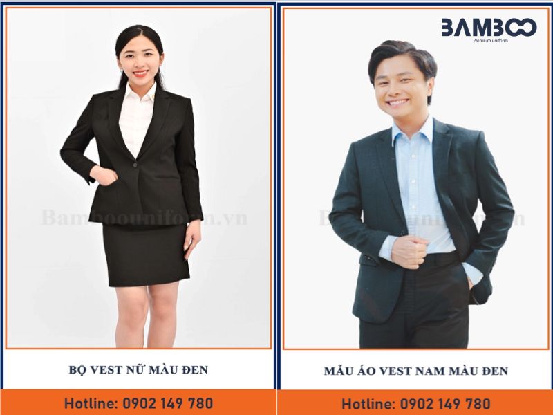 Đồng phục vest đen đẳng cấp và chuyên nghiệp