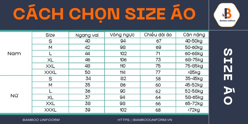 Y nghia cua cac loai size ao