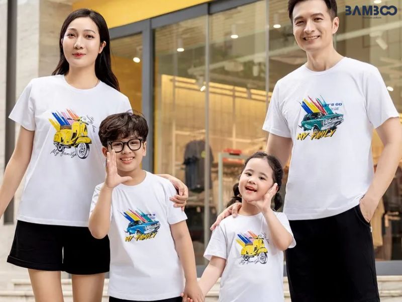 Đồng phục gia đình giúp thắt chặt tình cảm và lưu lại những khoảnh khắc đáng nhớ