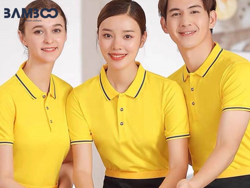 Đồng phục màu vàng mang ý nghĩa gắn kết, năng lượng tích cực, dễ nhận diện