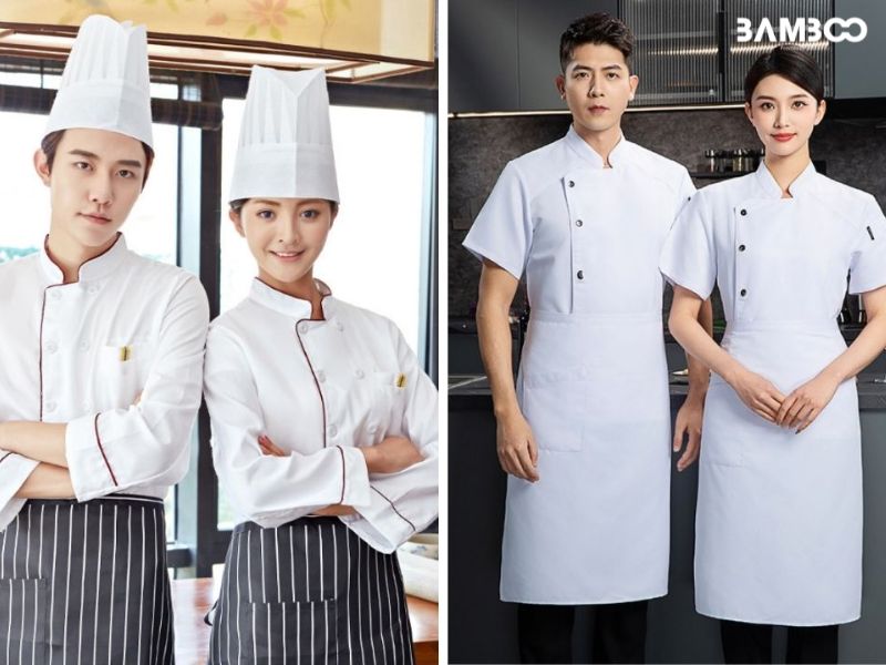 Mỗi gam màu đồng phục nhà hàng đều mang thông điệp riêng, góp phần thể hiện rõ nét phong cách và cá tính thương hiệu