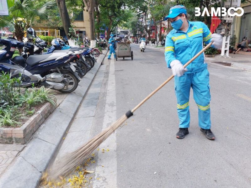 Quần áo bảo hộ vệ sinh môi trường giúp xây dựng hình ảnh chuyên nghiệp