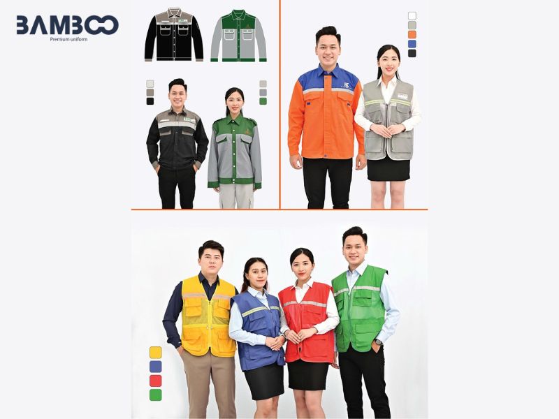 Giá đồng phục công nhân xây dựng thay đổi theo chất liệu và quy mô sản xuất