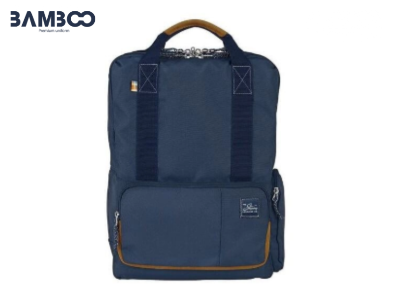 Balo đồng phục xanh đen bền đẹp, chống nước, nhiều ngăn