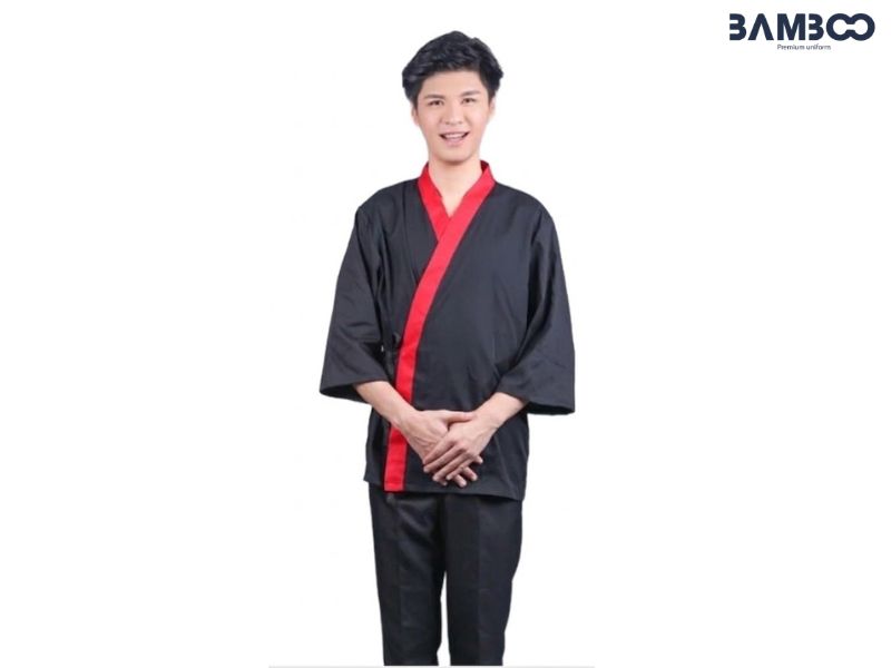 Bamboo Uniform may áo bếp đen xanh cao cấp, bền đẹp, giá tốt, dịch vụ trọn gói