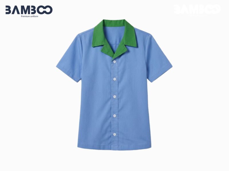 Bamboo Uniform may áo tạp vụ bền đẹp, thoáng mát, thiết kế hiện đại và in thêu logo sắc nét