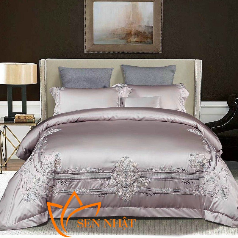 chăn ga gối lụa cao cấp mãu 012
