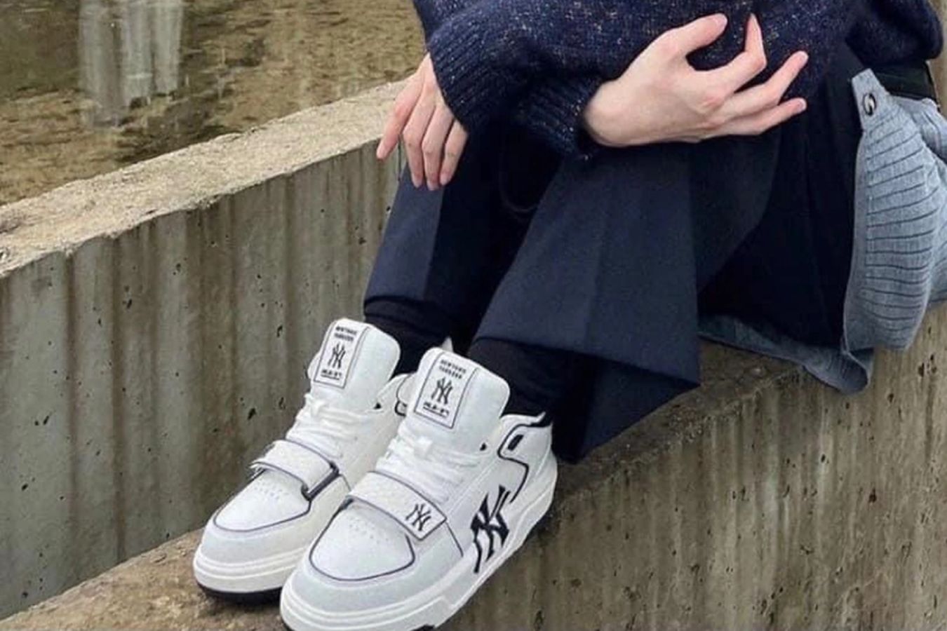 Mlb Chunky Liner Mid New York Yankees 'White Black"