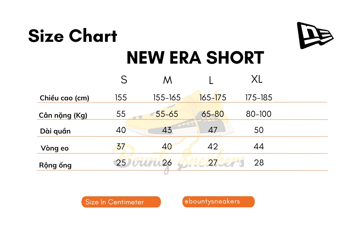 bảng size quần new era