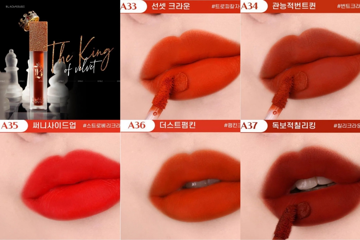 Bảng màu son Black Rouge