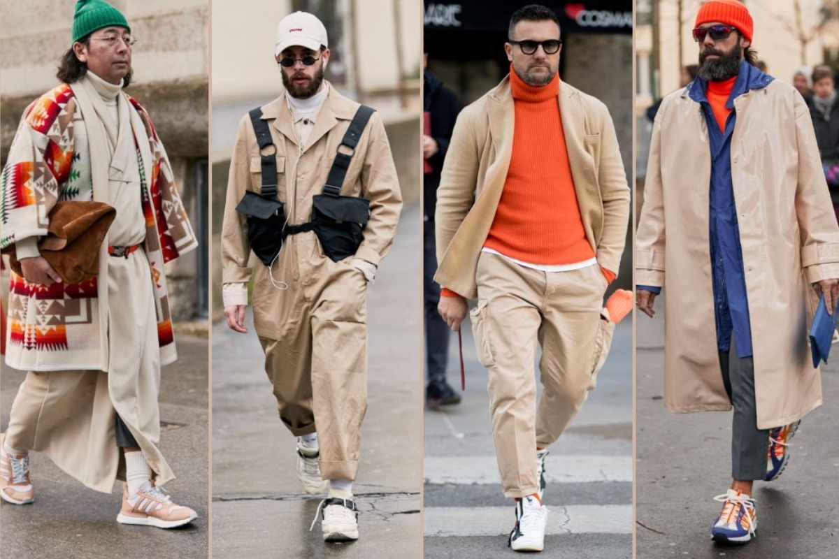 Phong cách dạo phố với quần be