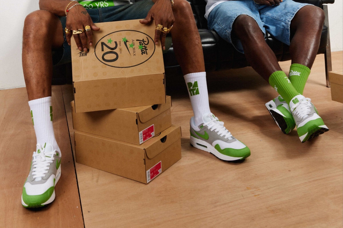 Air Max 1 Chlorophyll trong sự hợp tác giữa nike và patta