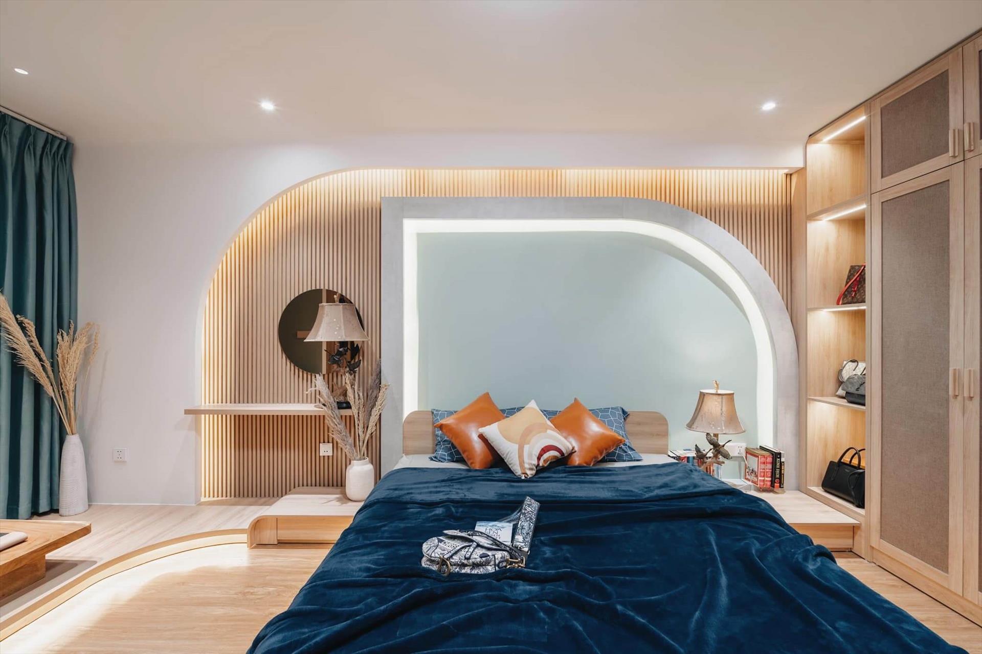 Căn hộ 130m2 với những đường nét uyển chuyển mềm mại