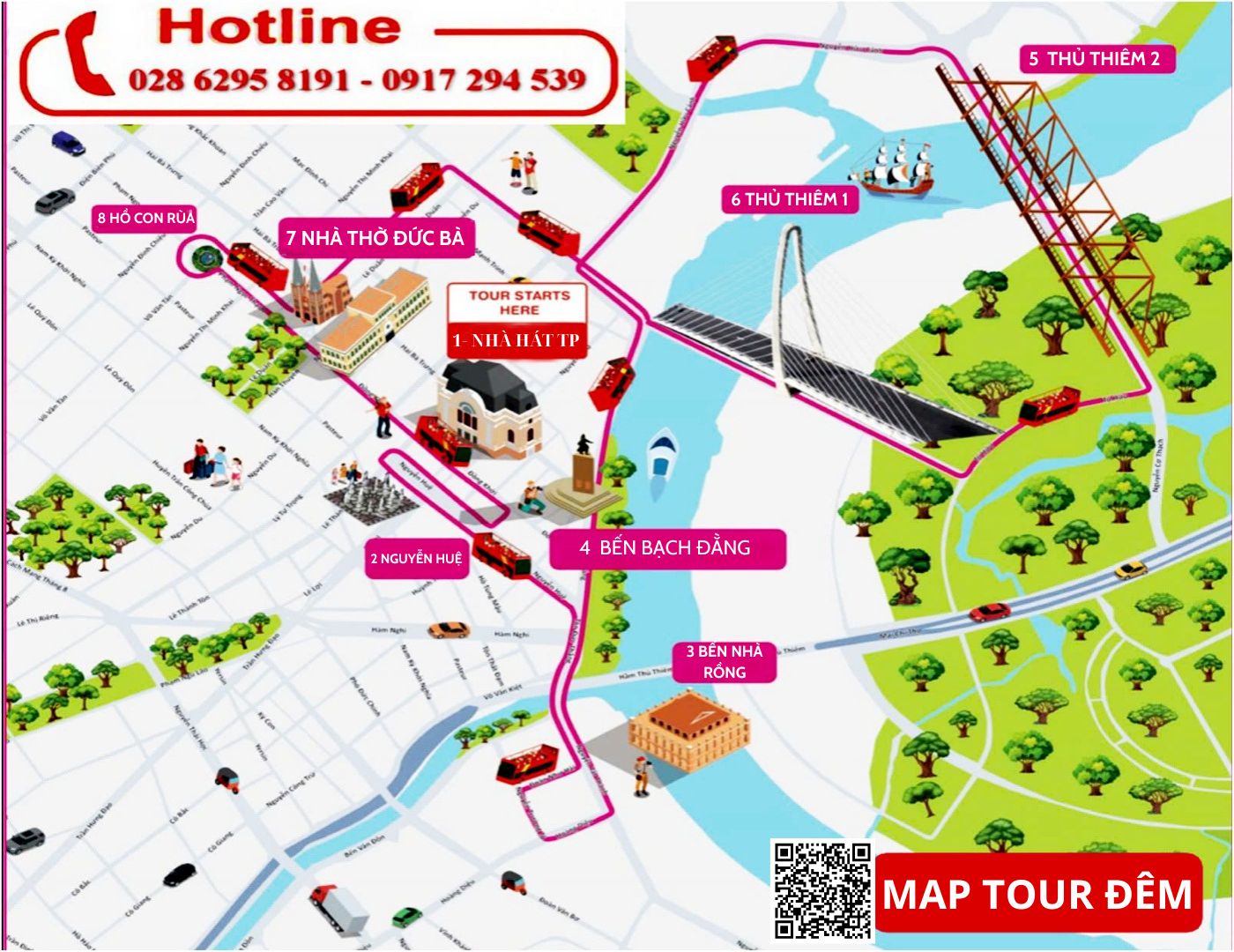 Bản đồ xe buýt 2 tầng tp.hcm