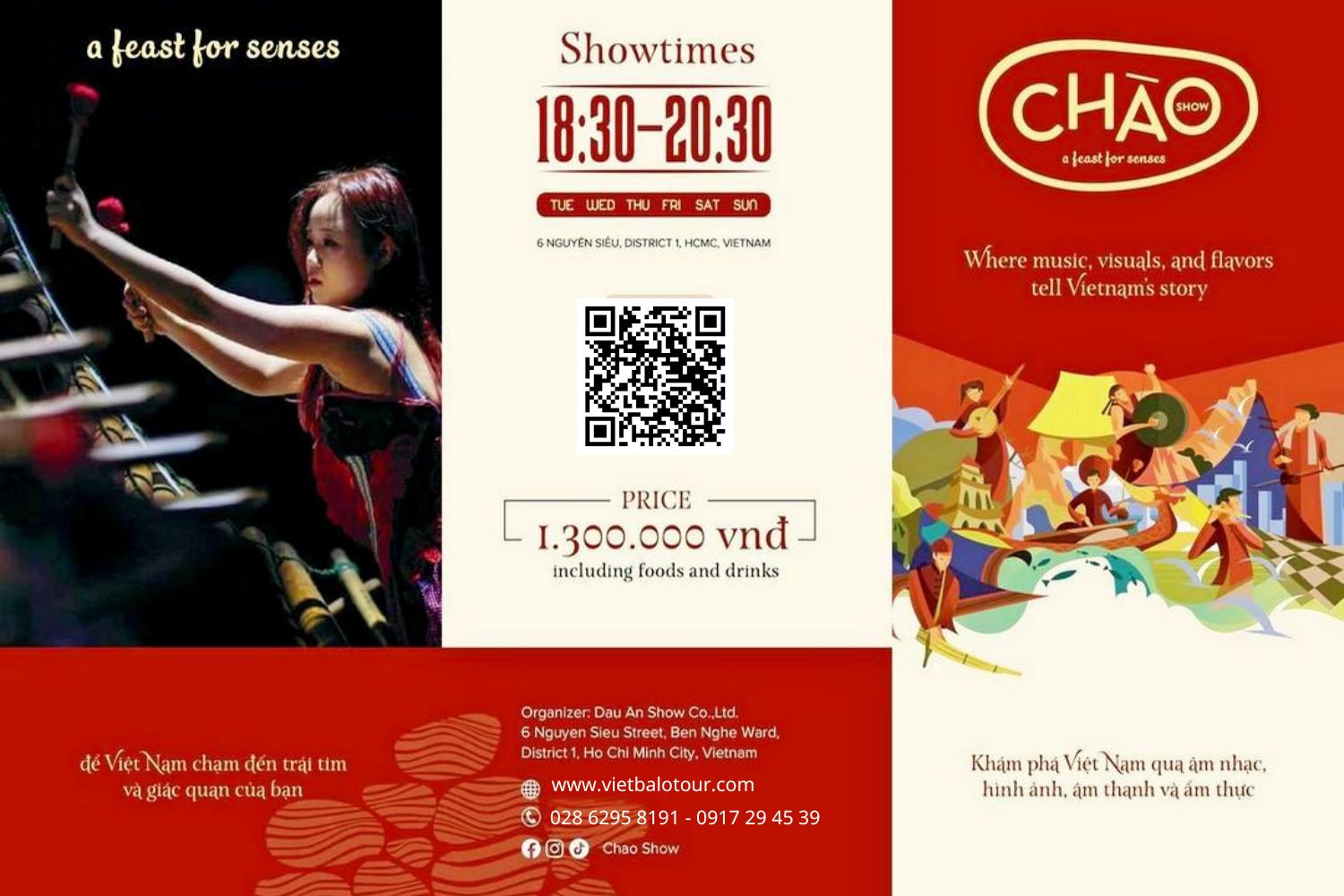 Phòng vé Chao show, Dấu Ấn Show, Chao Show Sai gon