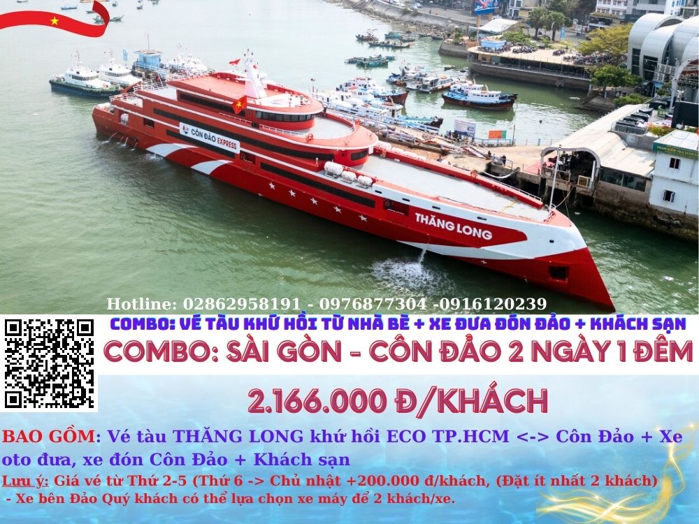 mua vé tàu Nhà Bè Côn Đảo