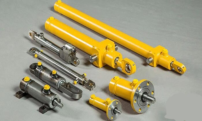 Xi lanh thủy lực kết hợp piston để tạo lực đẩy ổn định cho sàn nâng hạ.