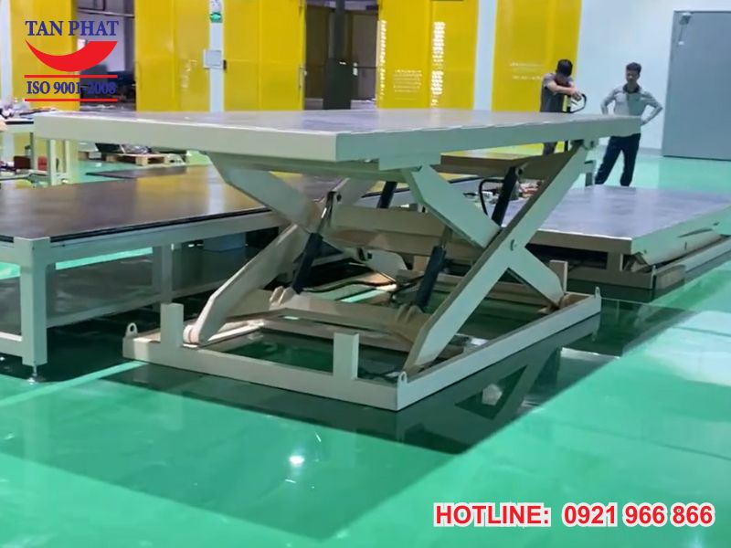 Cấu tạo của bàn nâng hạ thủy lực 1500x3500mm