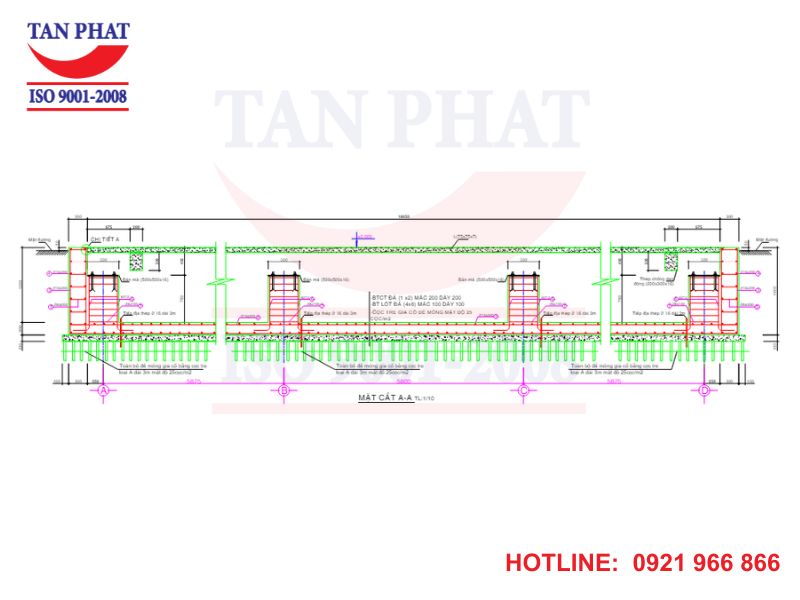 Bản vẽ móng trạm cân 80 tấn