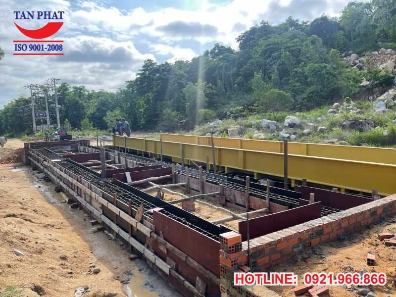 Hình ảnh thực tế móng trạm cân điện tử tại Bình Thuận