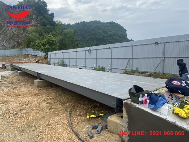 Cân ô tô 100 tấn lắp đặt tại Cao Bằng