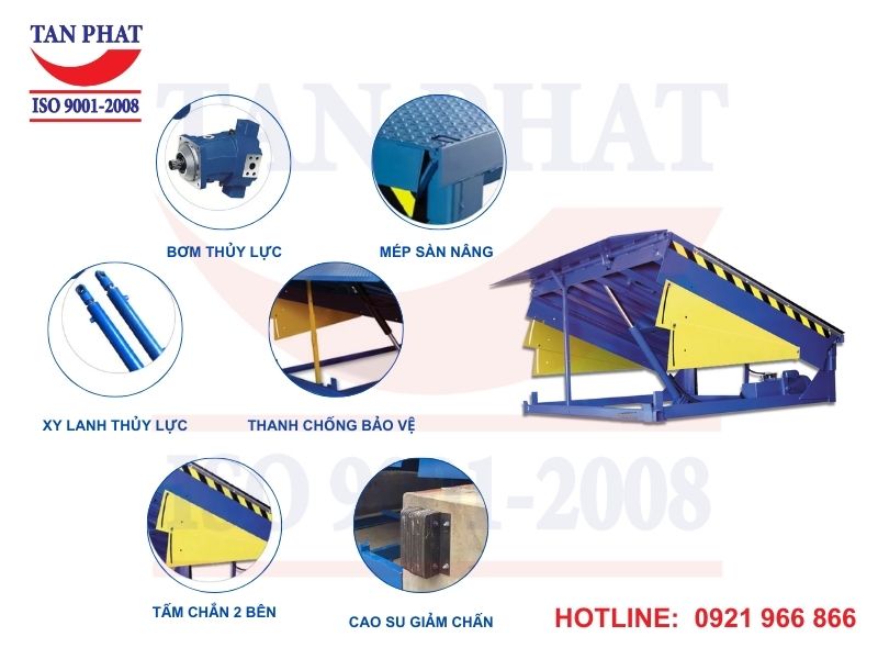 Cấu tạo sàn nâng thủy lực - dock leveler