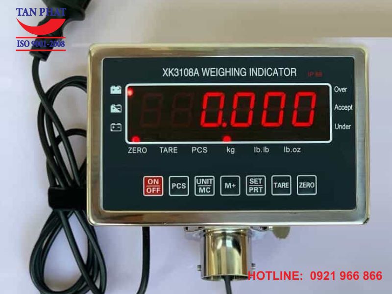 Hình ảnh thực tế đầu cân điện tử XK3108A