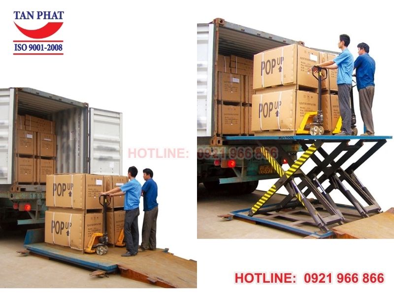 Bàn nâng thủy lực nâng hạ linh hoạt