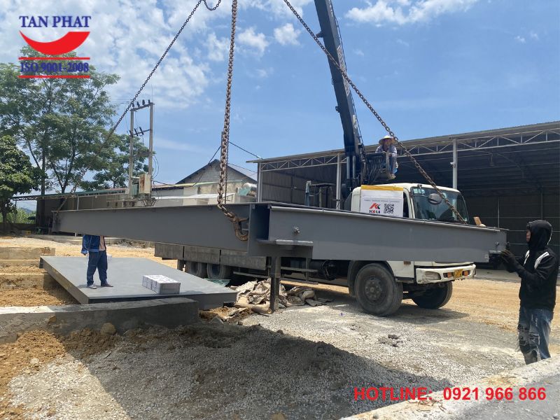 Cân ô tô với mức chịu tải lớn lên đến 100 tấn