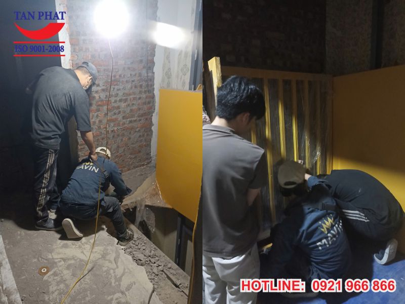 Lắp đặt thang nâng tời hàng