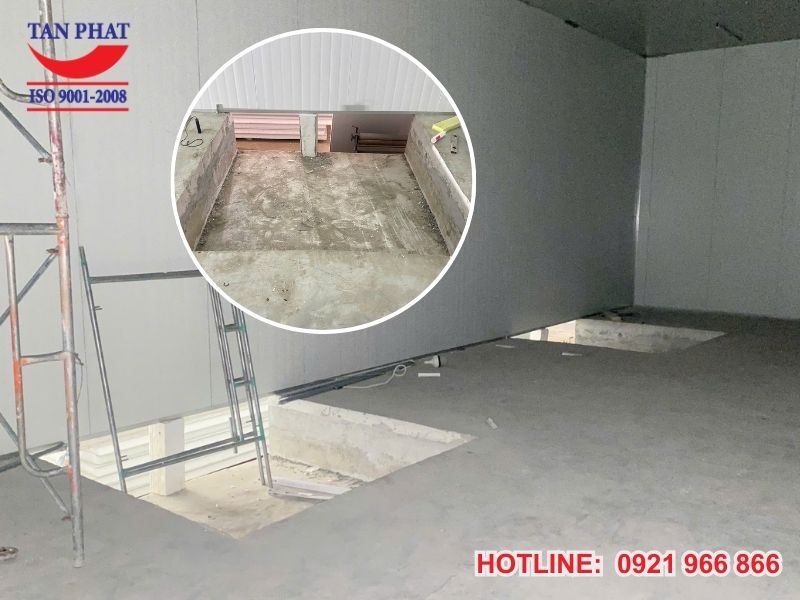 Hố dock được hoàn thiện và sẵn sàng để lắp đặt