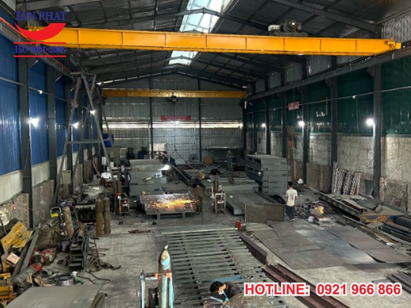 Xưởng sản xuất bàn cân ô tô của Tân Phát tại Thanh Oai, Hà Nội