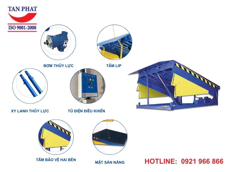 Cấu tạo chi tiết sàn nâng thủy lực 8 tấn
