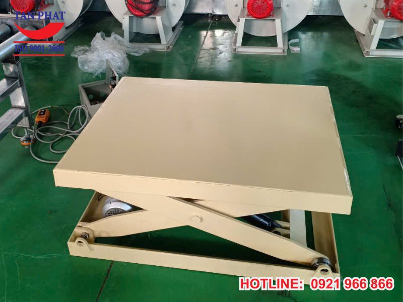 Hoàn thiện lắp đặt bàn nâng thủy lực 500kg