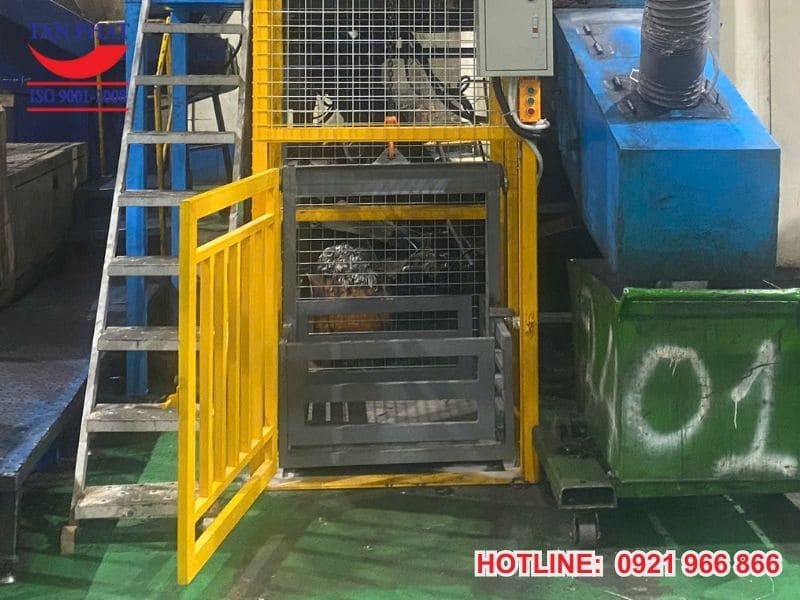 Bàn Giao Thang Nâng Hàng 500kg Tại Hải Dương