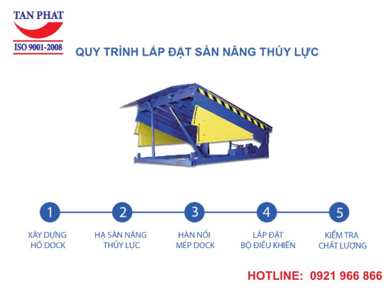 Quy trình lắp đặt sàn nâng 10 tấn
