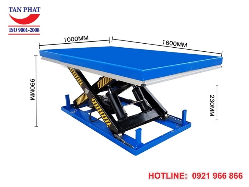 Kích thước bàn nâng