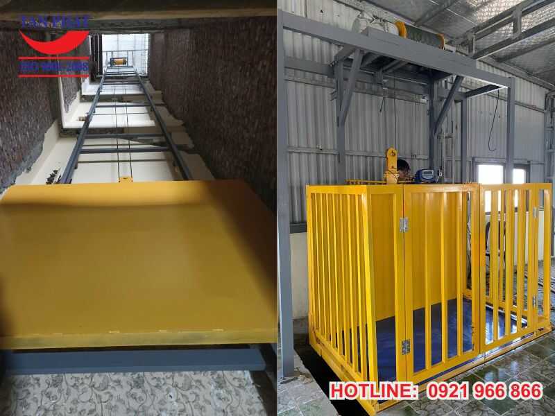 Lắp đặt khung thang nâng