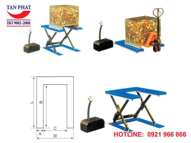 Thông số kỹ thuật bàn nâng chữ U