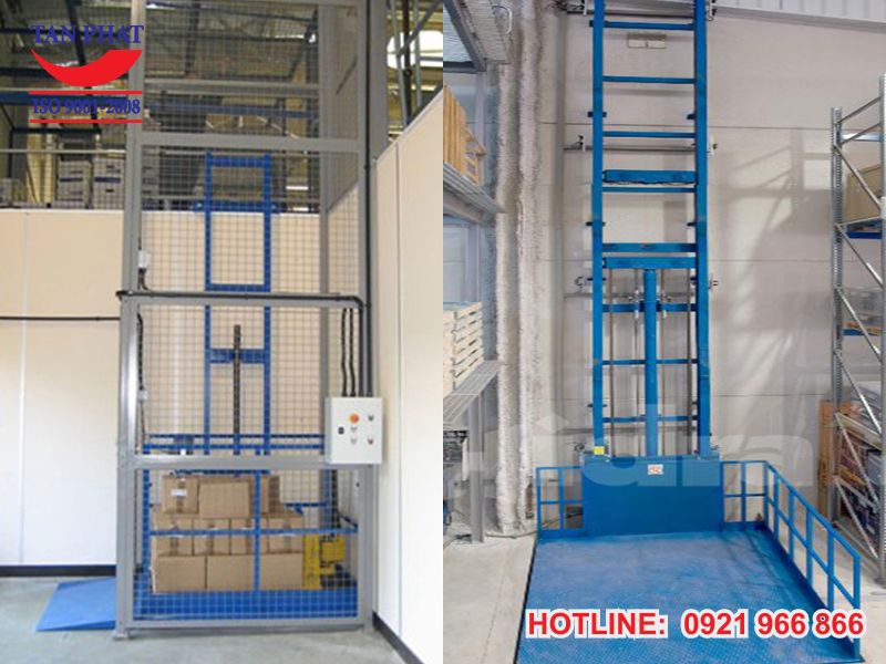 Cấu tạo thang tời hàng và thông số chi tiết