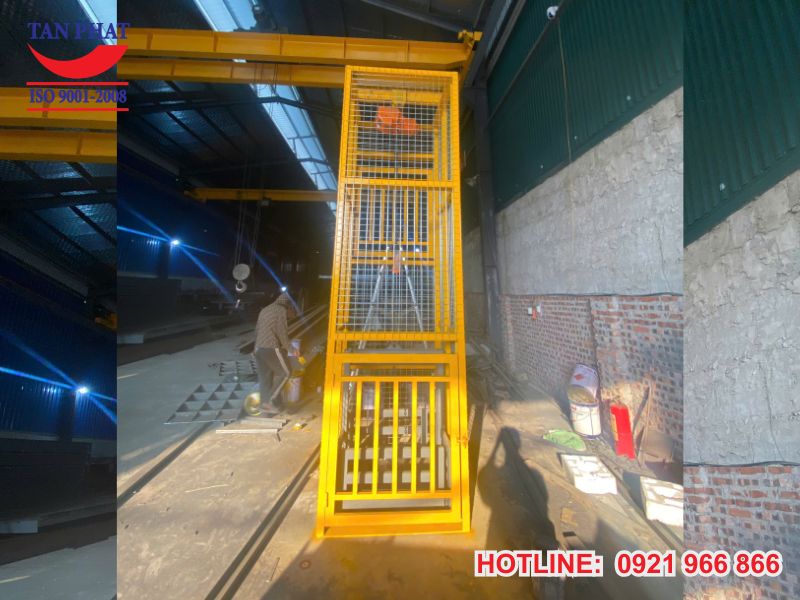 Thang tời hàng đơn giản đa dạng mức tải trọng