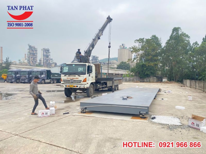 cân ô tô điện tử 100 tấn tại Nghi Sơn, Thanh Hóa