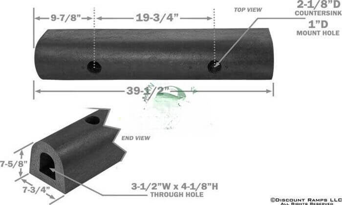 Thanh cao su giảm chấn hình chữ D có độ đàn hồi và bền chắc tốt.