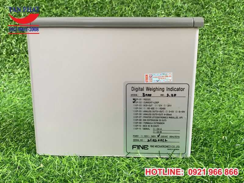 Thông số kỹ thuật đầu cân