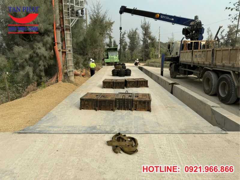 Quá trình kiểm định trạm cân điện tử tại Quảng Ninh