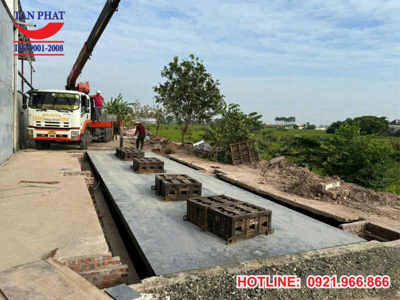 Hình ảnh thực tế trạm cân điện tử tại Thái Bình