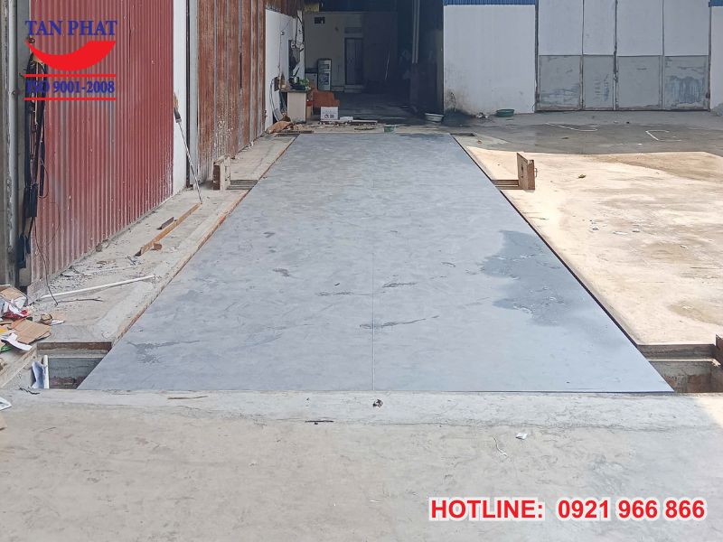 Cân ô tô 60 tấn 12x3m lắp đặt tại Chương Mỹ, Hà Nội