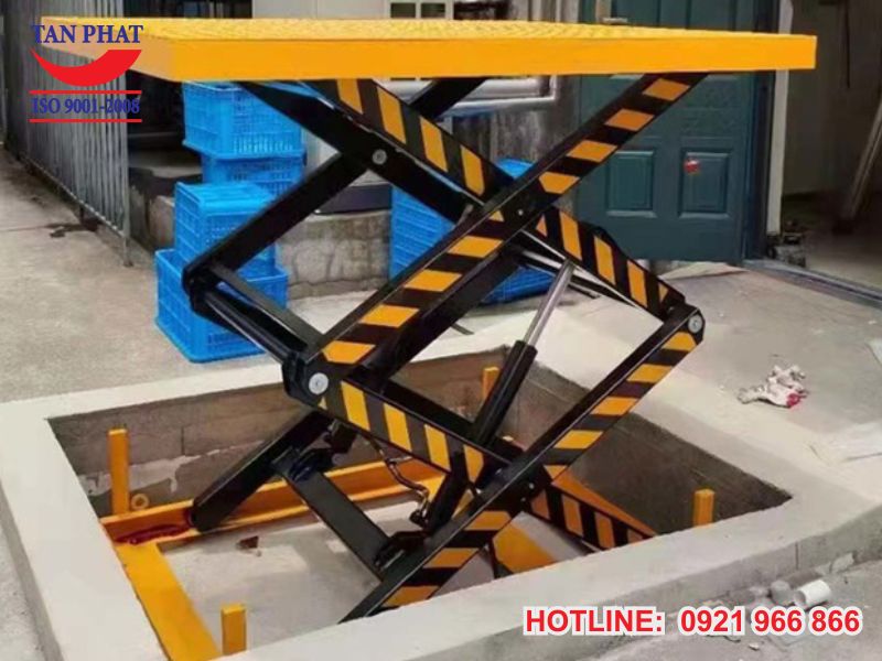 Bàn nâng thủy lực âm - Lắp đặt trọn gói