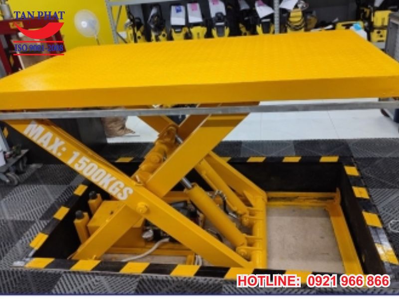 Thông số kỹ thuật bàn nâng thủy lực